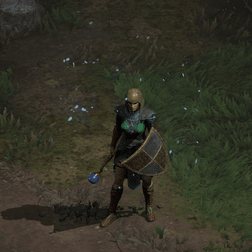 Sorceress casts Frozen Armor