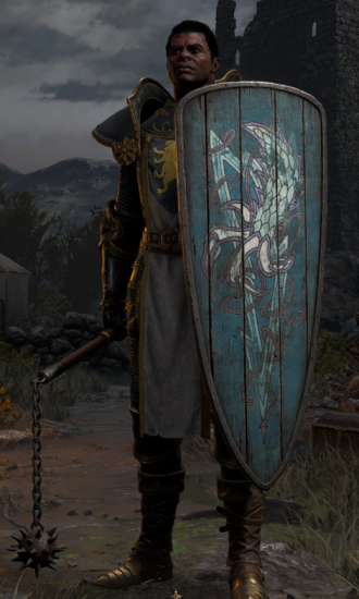 a Paladin holding Herald of Zakarum