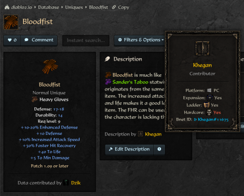 Contribution by X and Description by Y.