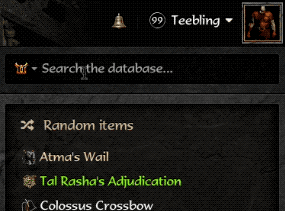 Loading indicator and 'no matches' message.