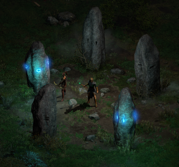 Lighting the Cairn Stones in Stony Field