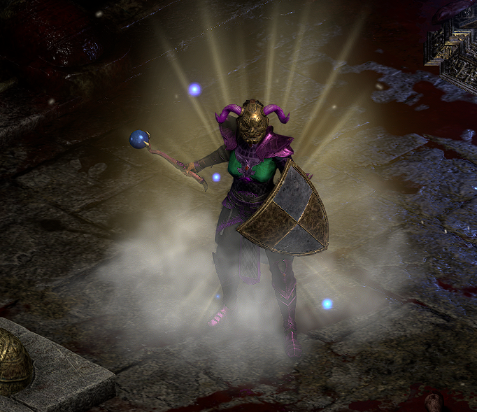 Sorceress wearing full Tal Rasha's set in the Durance of Hate