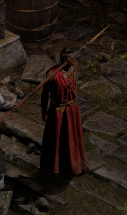 Hratli being speared by my Merc