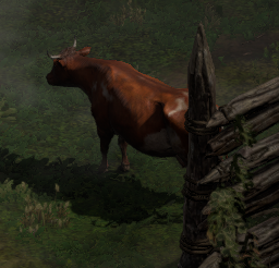Cow doodad always found in Rogue Encampment... moo?
