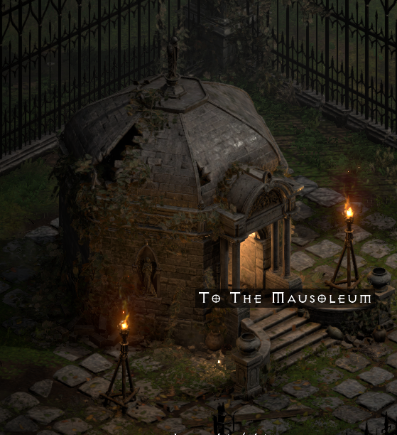 Entrance to the Mausoleum in Resurrected