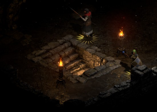 The steps down to the Swampy Pit Level 2