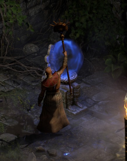 Ormus placing the Gidbinn on it's altar after completing the quest.