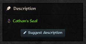 Click the 'Suggest Description' button when you see it.