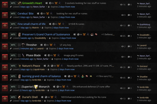 Inline descriptions appear after filter badges