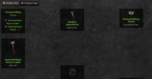 Screenshot showing issue after cache reset and switch to compact view