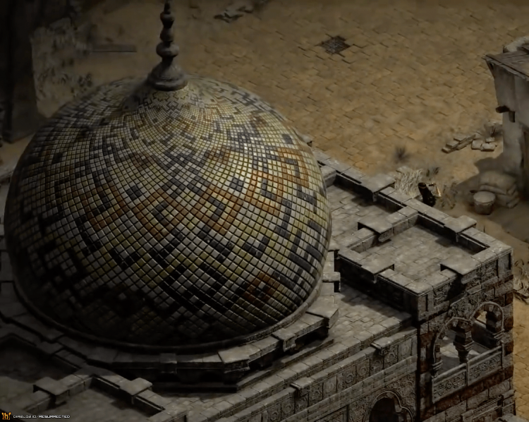 Lut Gholein's Mosque in detail.