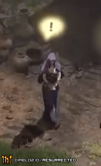 Akara, ready to give a quest.