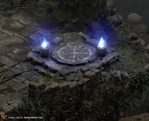 The waypoint in Kurast Docks.