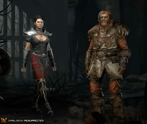 Lord of Destruction playable classes - Assassin and Druid.