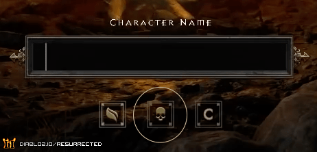 Hardcore option circled.