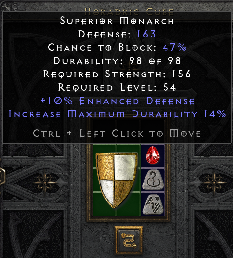 Socketing Monarch With Cube Recipe