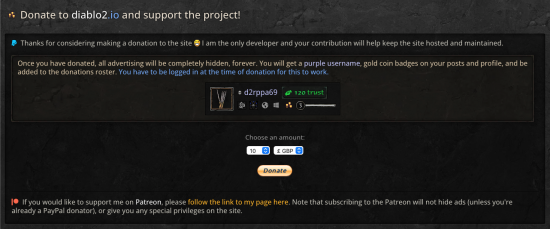 Donation page example