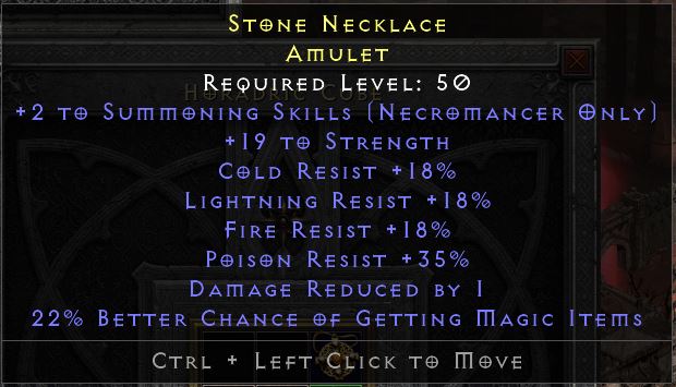 Necro Rare (yellow) amulet • Price Check • diablo2.io