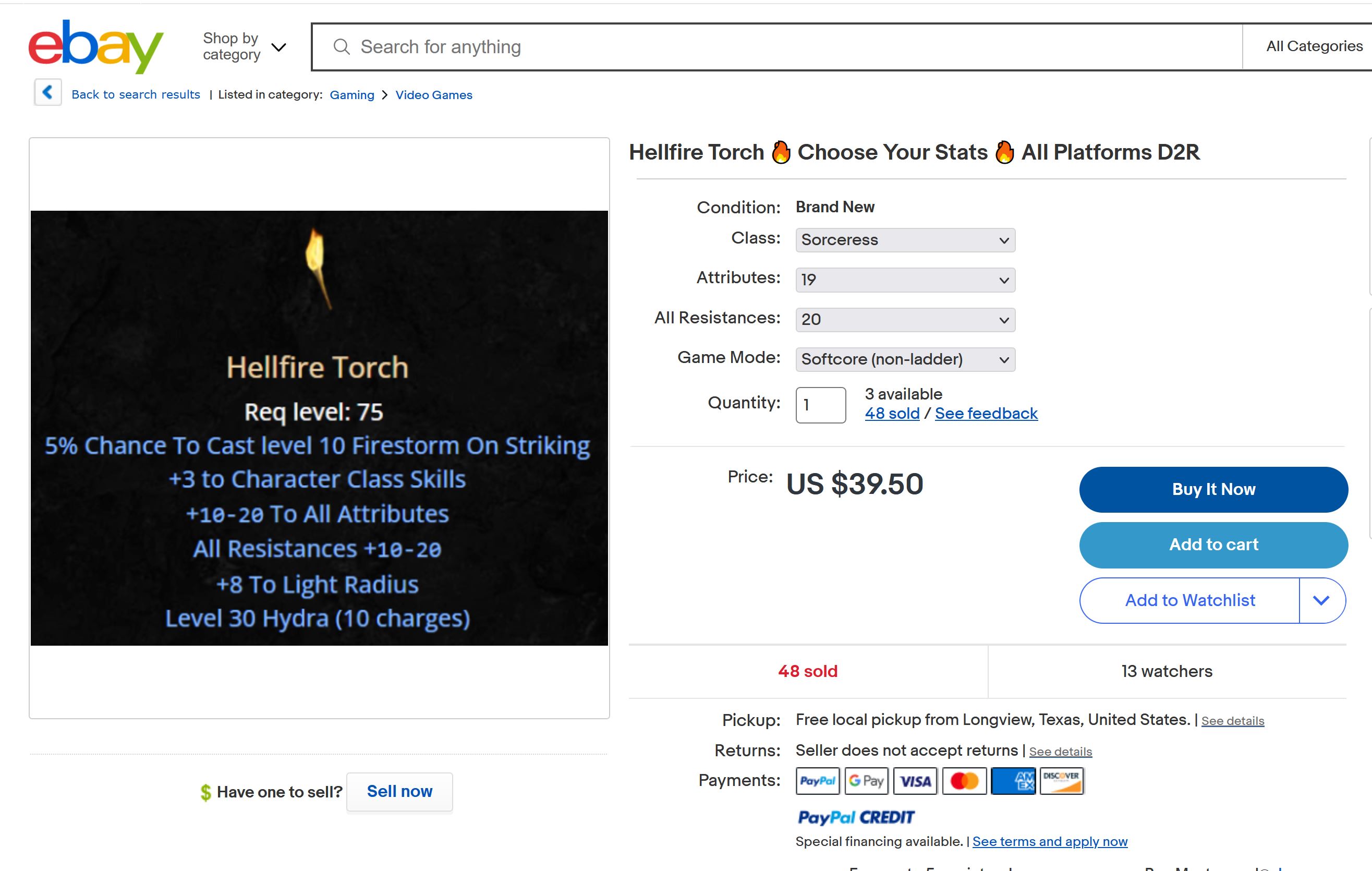 D2r Torch Trading In Sale www.oceanproperty.co.th