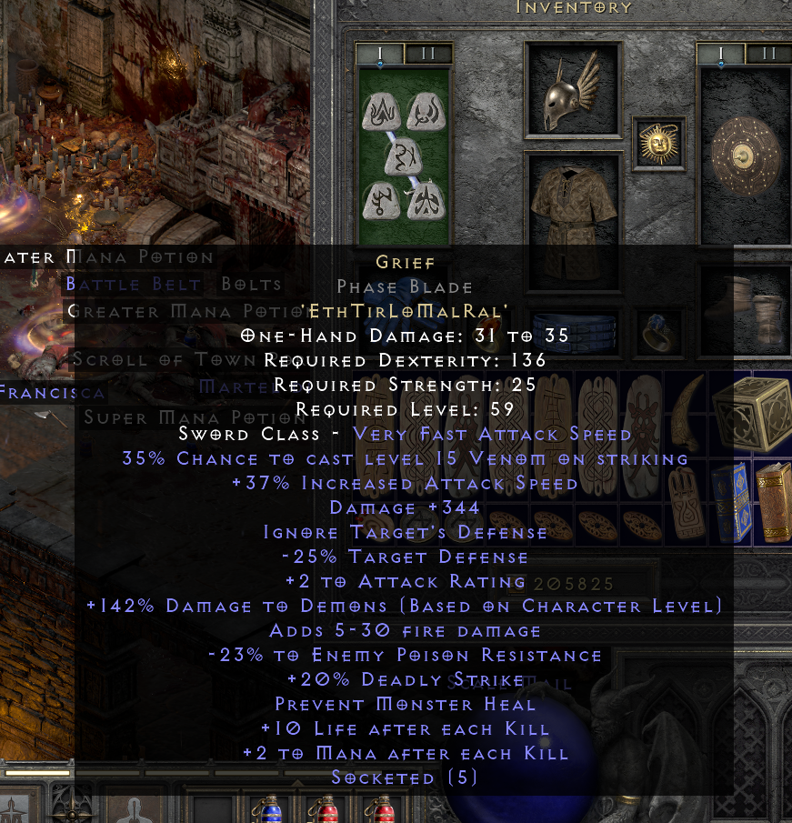 Not the greatest Grief, what rubbed me wrong was I traded for it instead of getting a Lo and making it myself, but whatev.