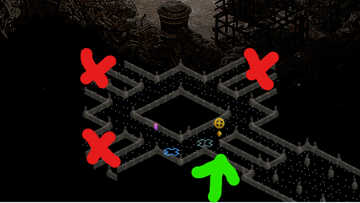 on minimap, the pathway missing a column/nip will always lead to nil