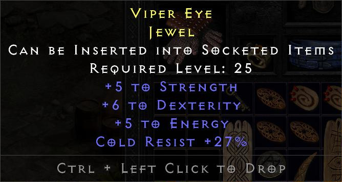 Rare 'Viper Eye' Jewel