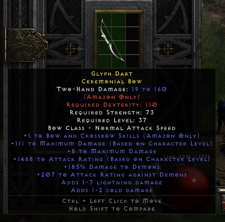 Glyph Dart Ceremonial Bow