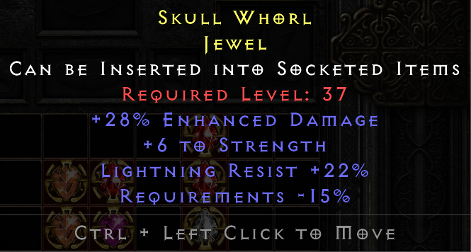 Skull Whorl 38ed 6str light res 22% requirements -15