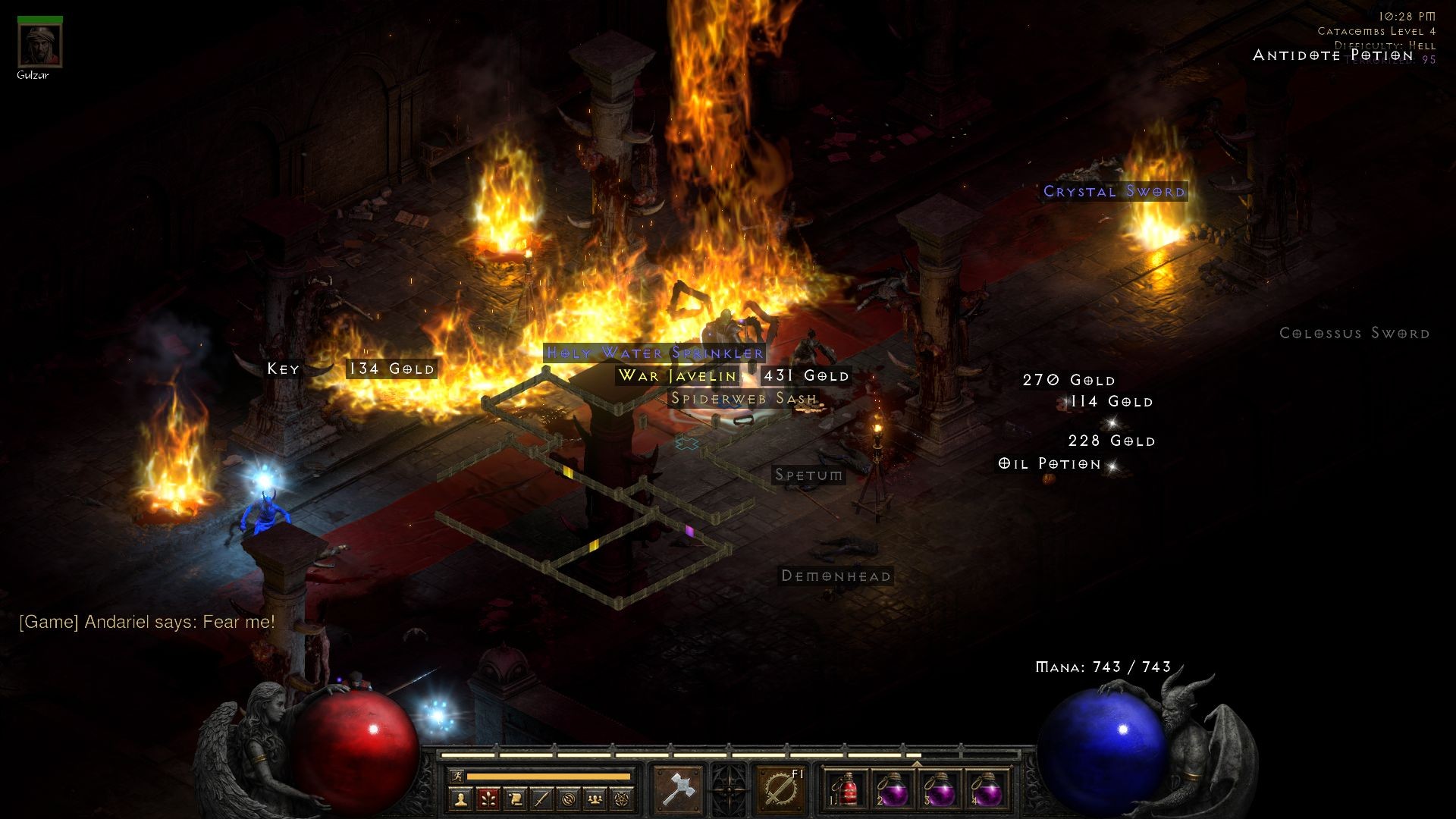 D2R Arachnid Mesh drop.jpg