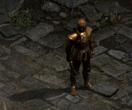 Paladin holding Bul-Kathos' Tribal Guardian sword.jpg