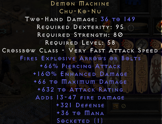 Jewel with ED and Fire Damage