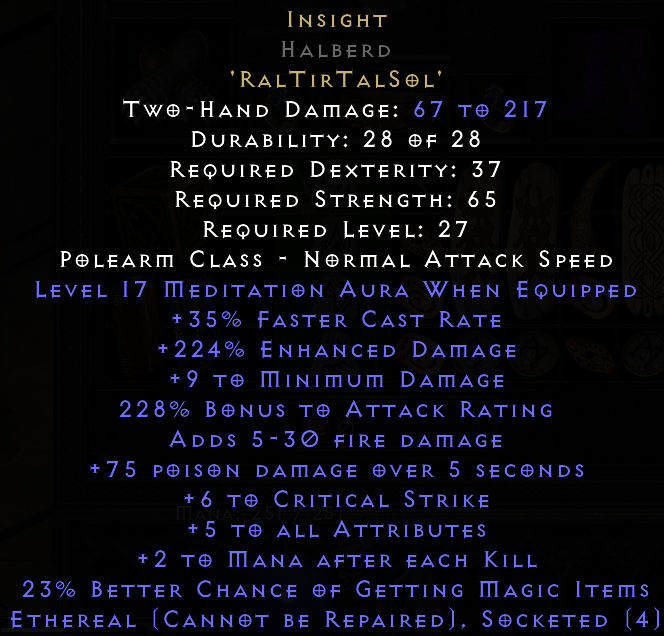 First insight roll S8