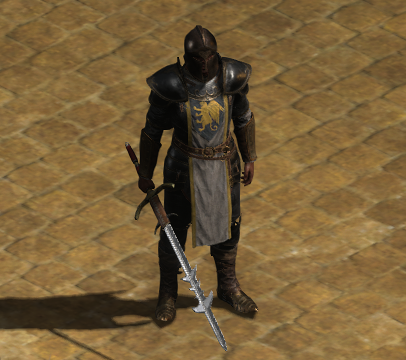 A Paladin wielding Swordguard.
