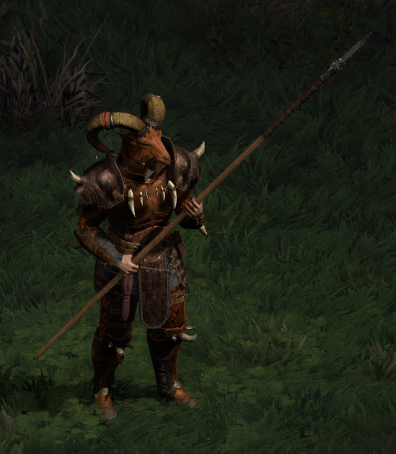 A Druid wielding Steel Pillar.