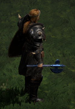 A Druid wielding Coldkill.