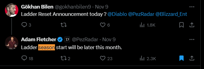 Case in point - End Nov ETA was pushed out to Dec 6th.