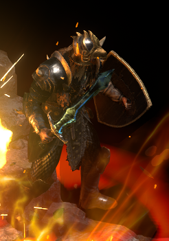 A Druid wearing Ravenlore.