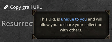 Sharing your grail via URL