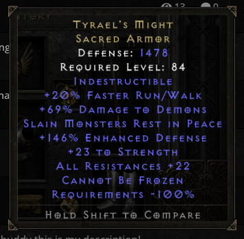 A preview of the trade's screenshot when hovering over its listing