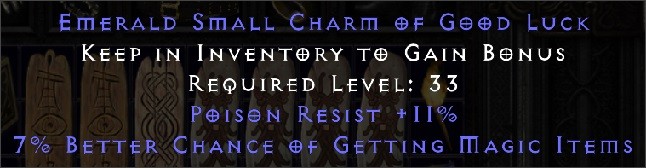 Emerald small charm of Good Luck.jpg