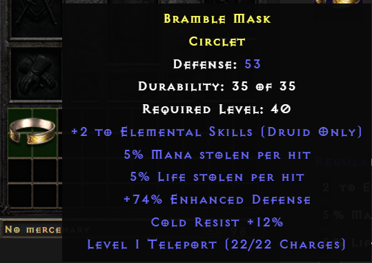 2 Ele Druid Skill &amp; Tele Charge