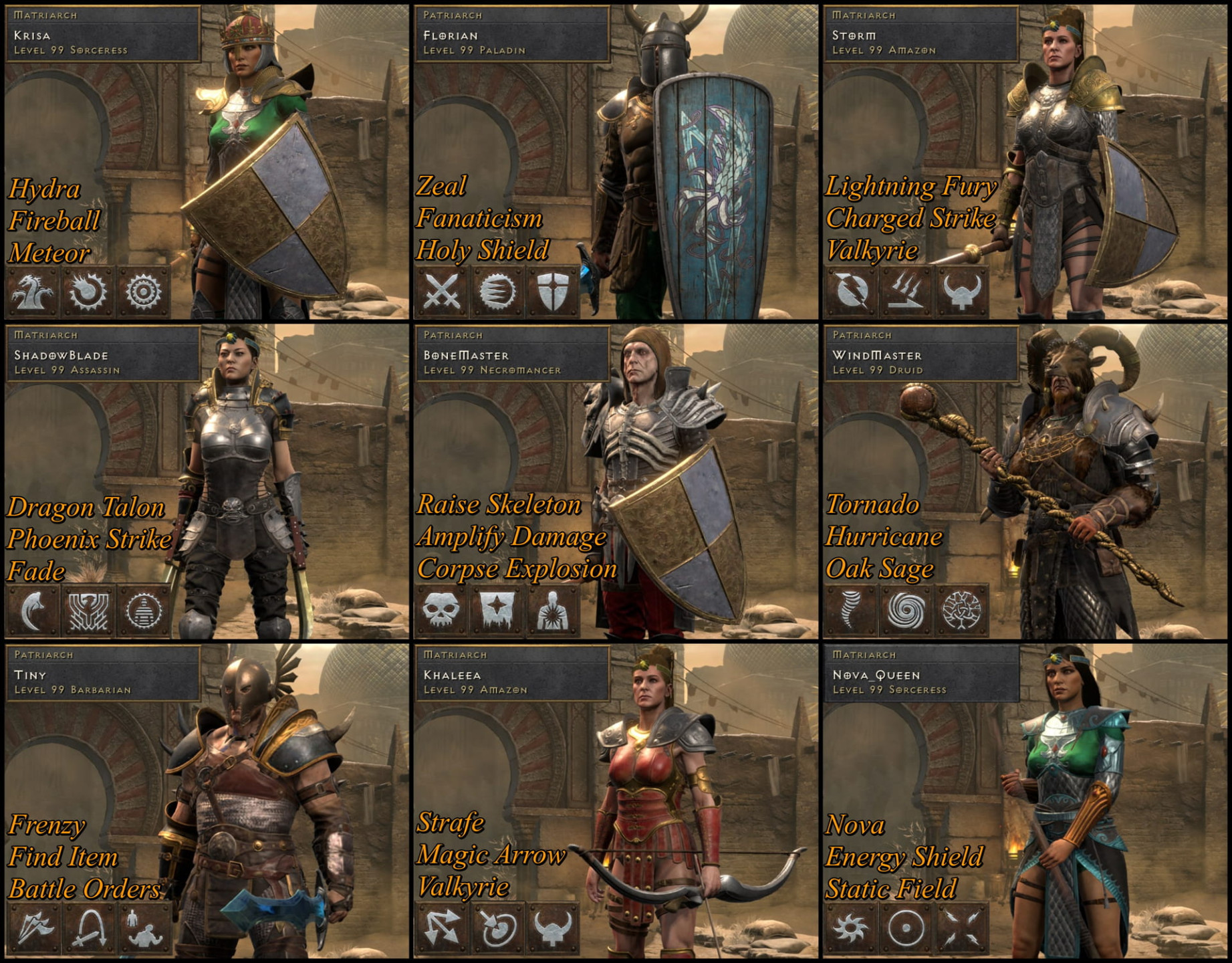 Diablo 2 Resurrected - All Characters - Level 99 - v3 - 1920x1500.jpg
