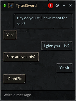 Instant Chat in use