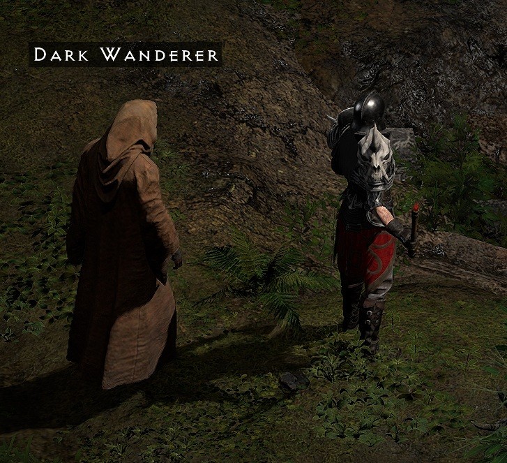 He never shows his face.