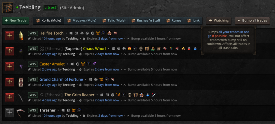 Bump all button in new stash area