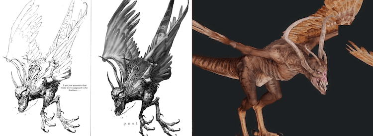 Bloodhawk original concept art, used for the Resurrected rendition of it.