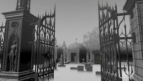 Monochrome basic render of the environment for D2's Burial Grounds (by the look of it)