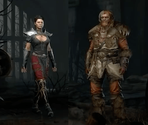 Lord of Destruction playable classes - Assassin and Druid.