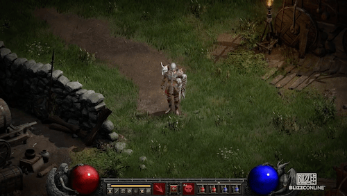 Necromancer in town, looks like wearing sets/uniques.