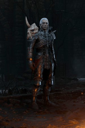 Necromancer seen on the character creation screen.